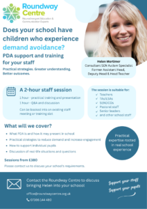 PDA and Demand Avoidance Training flyer .png